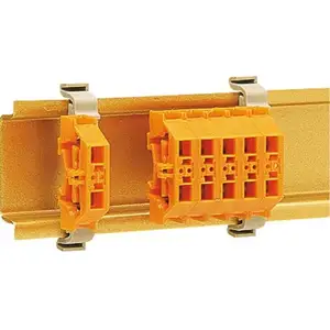 Hager - Mini Borne sur rail din 2,5mm² 24A/300V sans base de montage Orange K89300
