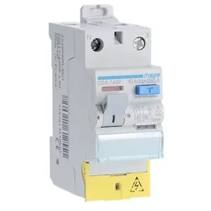 Comparateur de prix : Interrupteur diffrentiel 40A 30mA Type A bipolaire Hager CDA743F  vis