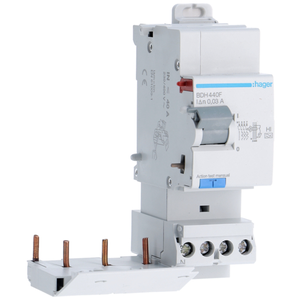 Hager - Bloc différentiel 3P+N 40A 30mA haute immunité BDH440F pas cher