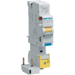 HAGER BDH240F - Interrupteur différentiel 40A - Type A Hi - 1P+N - 30mA pas cher