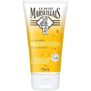 Comparateur de prix : Le Petit Marseillais Crème Mains Nutrition Karité, Amande Douce et Argan 75ml