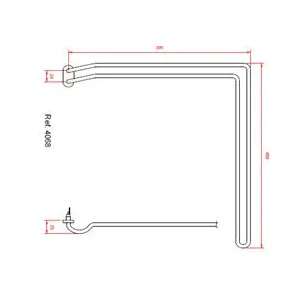 Thermoplongeur 2400w 38cm x 40,5cm pour lave-vaisselle Brandt 31X3341 pas cher
