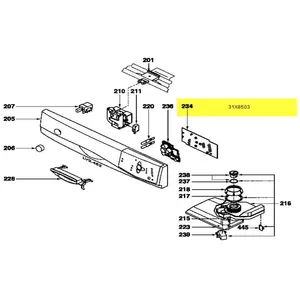 Thomson CARTE VISUALISATION POUR LAVE VAISSELLE THOMSON - 31X8503 pas cher
