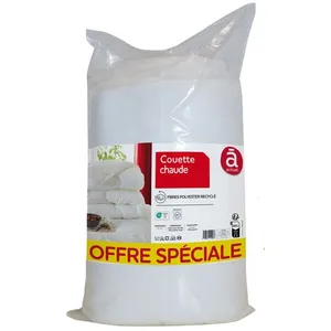 ACTUEL Couette chaude recyclée 400g/m² blanc 240x220 cmVendu parauchan
