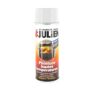 Comparateur de prix : Peinture aérosol Julien hautes températures blanc brillant 400ml