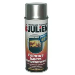 Comparateur de prix : Peinture aérosol JULIEN hautes températures alu satin 400ml