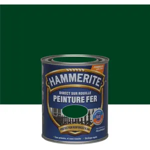 HAMMERITE Peinture fer extérieur Direct sur rouille vert buisson brillant 0.75 lVendu parcastorama