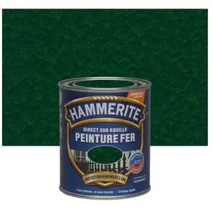 Comparateur de prix : JULIEN Peinture métal direct sur rouille Hammerite martelé vert épicéa 0,75L