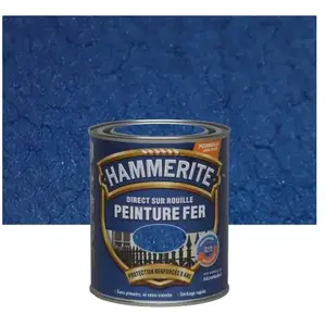 Comparateur de prix : JULIEN Peinture métal direct sur rouille Hammerite martelé bleu nuit 0,75L