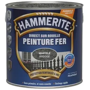 Comparateur de prix : JULIEN Peinture fer extérieur Direct sur rouille gris ardoise martelé 0.25 l
