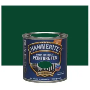 JULIEN Peinture métal direct sur rouille Hammerite martelé vert epicéa 250mlVendu parrakuten