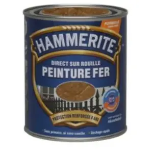 Comparateur de prix : JULIEN Peinture métal direct sur rouille Hammerite martelé cuivre 250ml