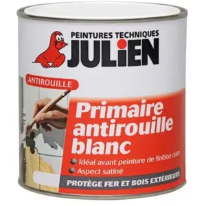 Comparateur de prix : Julien Sous-couche antirouille JULIEN FERI'PRIM Blanc Satiné 0,25 L