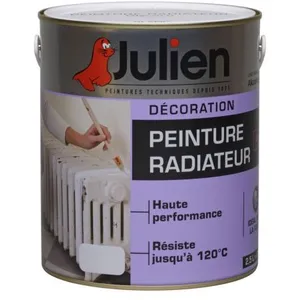 Comparateur de prix : Julien Peinture Radiateur Blanc Brillant Finition : Brillant  500 ml