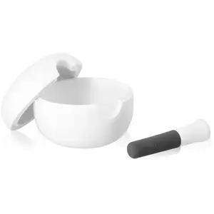Mortier et pilon en porcelaine blanche Ogo Living pas cher