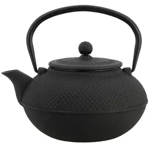 Théière avec filtre Osaka fonte noir 1,5L Novastyl pas cher