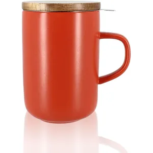 Comparateur de prix : Ogo Tisanière grès 475ml terracotta avec couvercle bois
