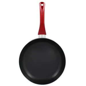 Sauteuse et couvercle D.24 cm MENASTYL Rouge cerise pas cher