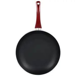 BUT Poêle D.28 cm MENASTYL Rouge cerise pas cher