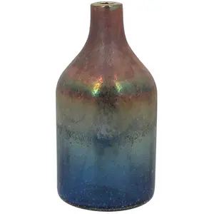 Comparateur de prix : Now's Home Vase bleu et rose en verre h24cm