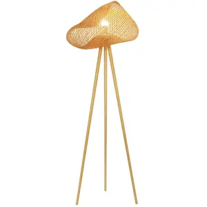 Comparateur de prix : Now's Home Lampadaire en bambou pieds en bois h165cm