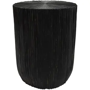 Now's Home Meuble d'appoint en bois et feuilles de cocotier pas cher