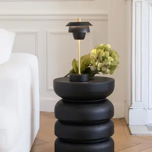 Now's Home Meuble d'appoint en bois noir pas cher