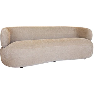 Now's Home Canapé en velours texturé beige 2 places pas cher
