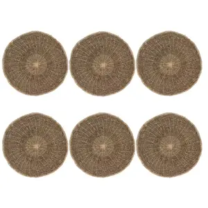 Comparateur de prix : Now's Home Lot de 6 sets de table rond 38cm