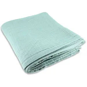 Now's Home Nappe en coton céladon 150x250cm pas cher