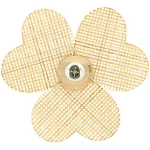 Applique murale en forme de fleur en bambou d45cm pas cher