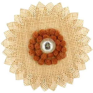 Applique murale en forme de fleur en bambou d50cm pas cher