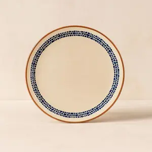 Lot 6 assiettes a dessert amatxi 20cm en faience blanc Novastyl pas cher