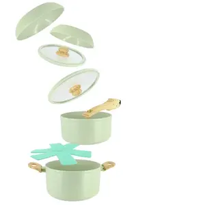 MENASTYL Set 8 pieces super ball colorama en aluminium recycle celadon pas cher