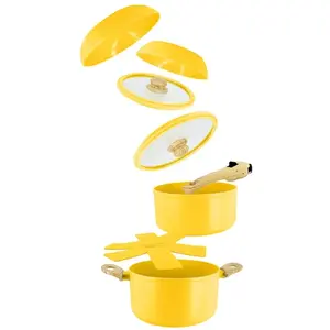 Set 8 pieces super ball colorama en aluminium recycle safran Menastyl pas cher
