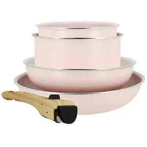 Menastyl - Batterie de cuisine 5 pièces en aluminium recyclé, colorama pas cher