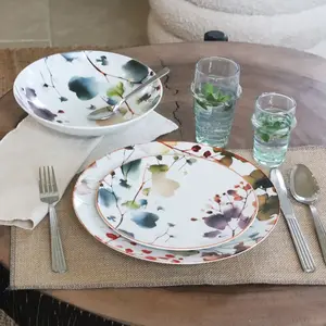 Novastyl Lot de 6 assiettes à dessert en porcelaine blanche 20cm pas cher