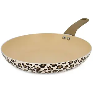 Menastyl Poêle en aluminium 28cm motif léopard - tous feux pas cher