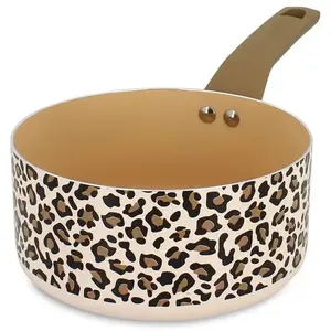 Menastyl Casserole en aluminium 18cm léopard - tous feux pas cher