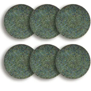 Comparateur de prix : OGO Living Lot de 6 assiettes plates en porcelaine 27cm