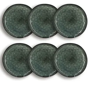 Comparateur de prix : OGO Living Lot de 6 assiettes plates en grès 27,5cm