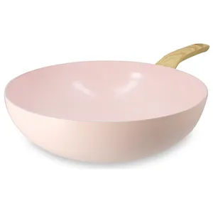 Menastyl - Wok rose - D.28Cm T.U pas cher