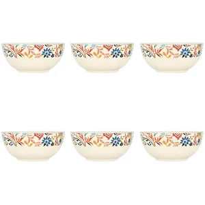 Novastyl Lot de 6 bols à motif floral coloré 600ml pas cher