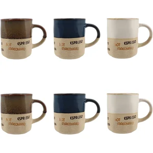 Novastyl Lot de 6 tasses assorties macchiato 34cl pas cher