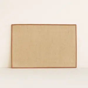 Comparateur de prix : Novastyl Lot de 6 sets de table en jute et contour marron 45x30cm