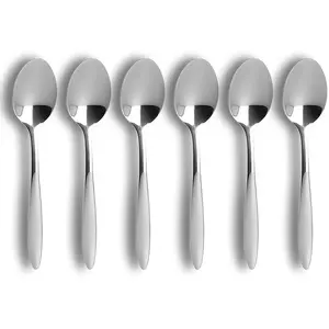 Comparateur de prix : OGO Living Lot de 6 cuillères à café en acier inoxydable