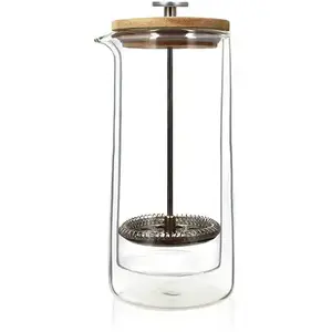 Cafetière à piston en verre double paroi Ogo pas cher