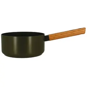 Comparateur de prix : Casserole Ector induction aluminium revêtu manche en bois 18 cm vert Ogo