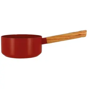 Comparateur de prix : Casserole Ector induction aluminium revêtu manche en bois 16 cm rouge Ogo