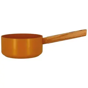 Comparateur de prix : Ogo living CASSEROLE ECTOR 16CM ALU REVÊTEMENT CÉRAMIQUE JAUNE AVEC MANCHE BOIS